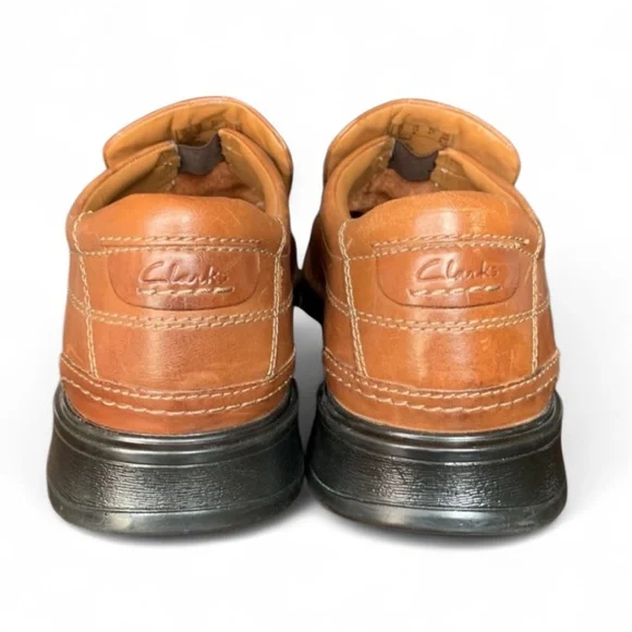 Clarks Brown Leather Ortholite Slip-On Classic
Loafers Super Comfortable Sz 13 - Picture 3 of 10